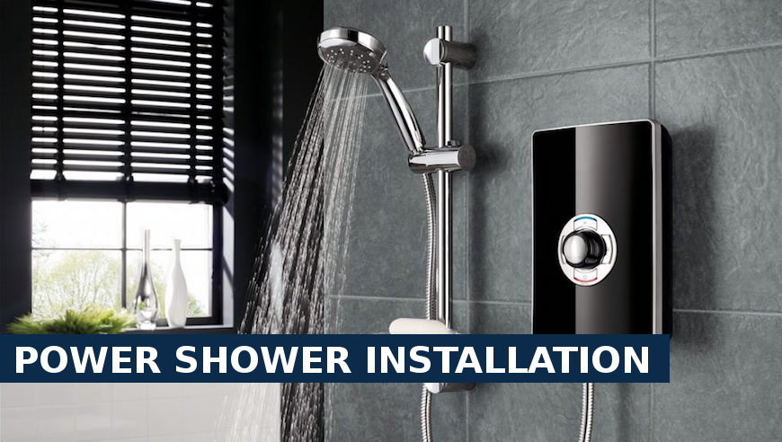 Power shower installation Longfield